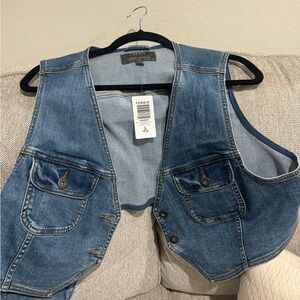 Torrid Vintage Stretch Denim V-Neck Vest